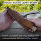 Sloyd Knife with Leather Sheath, 8 cm (3.15 inches)