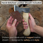 Small Carving Axe with Leather Sheath, 0.47 kg (1 lb)
