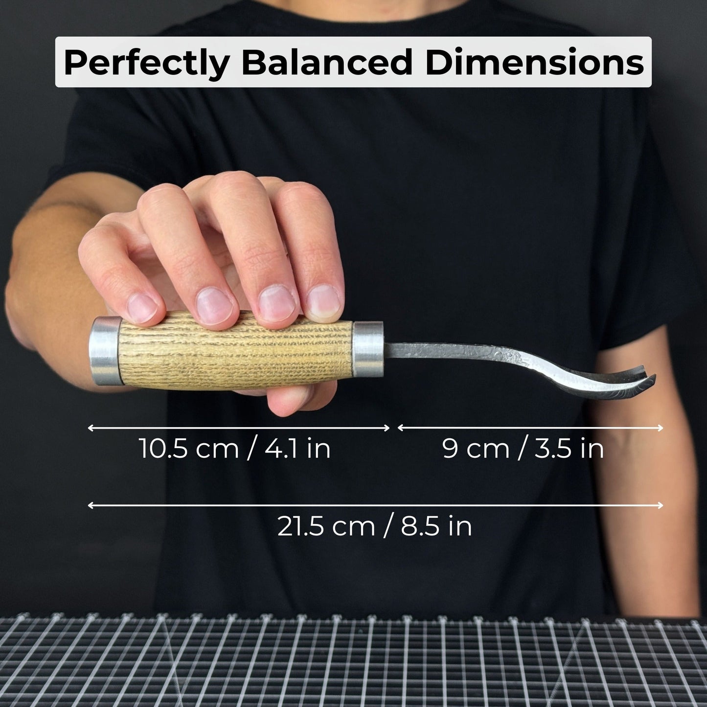 Spoon Bent Gouge, 20 - 45 mm (0.8 - 1.8 inches)