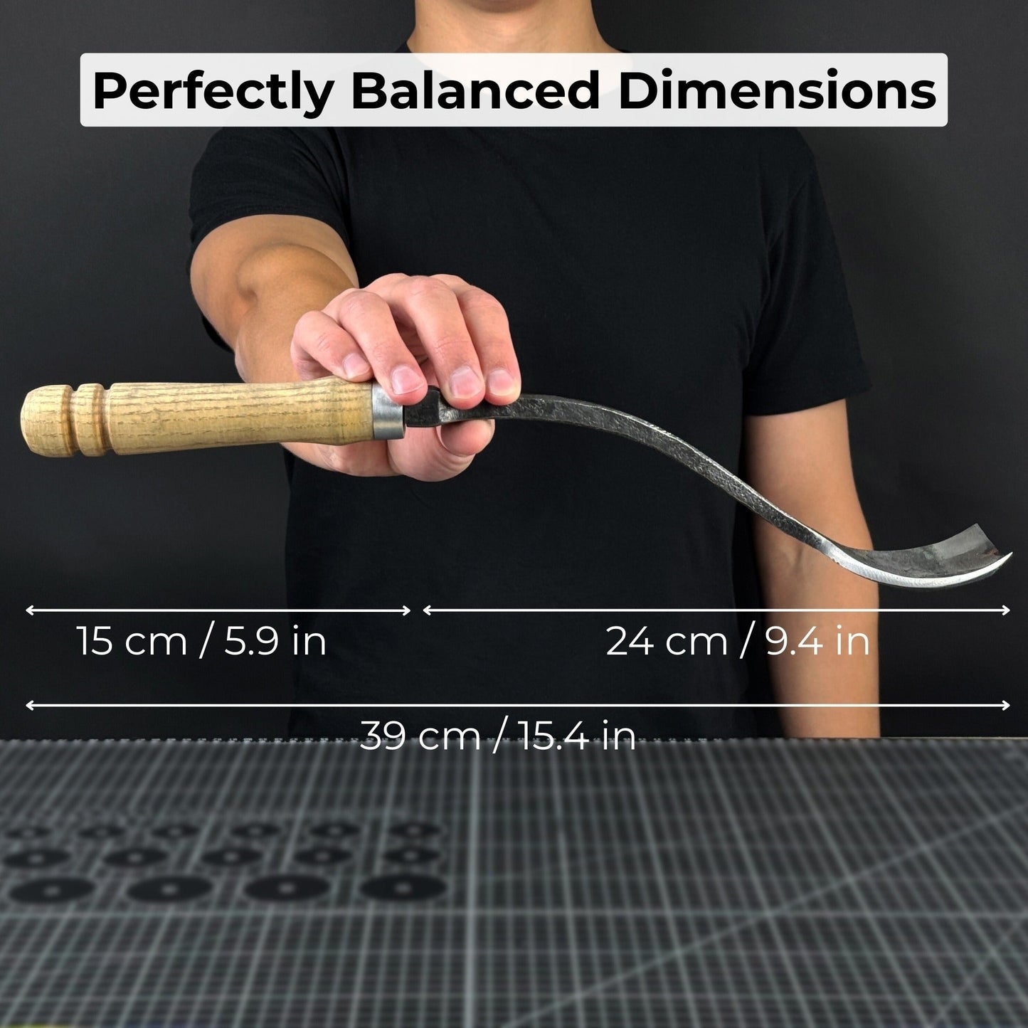 Spoon Bent Gouge, 50 - 70 mm (2 - 2.8 inches)