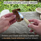 Spoon Carving Hook Knife, ⌀6 cm (2.36 inches) with Leather Case