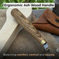 Spoon Carving Hook Knife with Leather Sheath, 3.5 cm (1.38 inches)