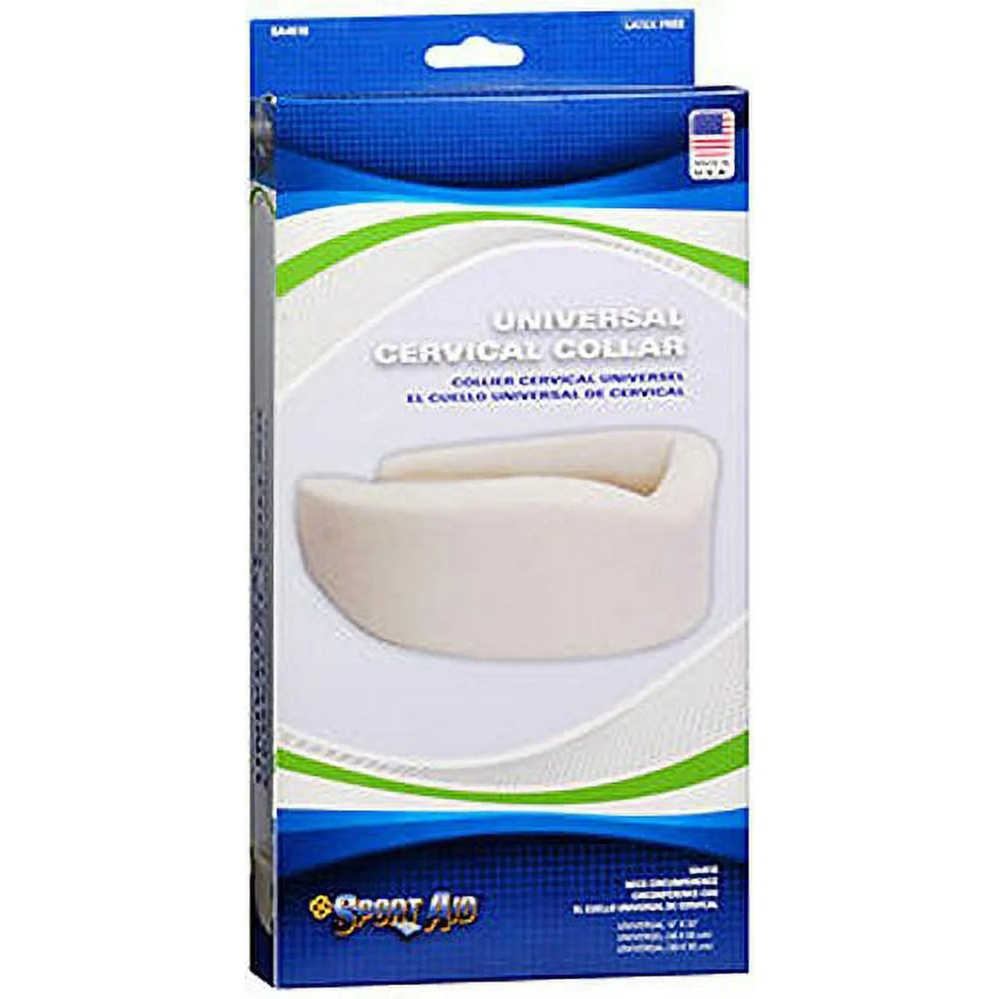Sportaid Cervical Collar Universal - 12" to 22" Adjustable Neck Support