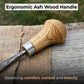 Straight Carving Gouge with Palm Handle – 12 mm (0.47 inches)