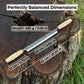 Straight Drawknife with Leather Sheath, 25 cm (9.84 inches)