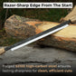 Straight Drawknife with Leather Sheath, 25 cm (9.84 inches)