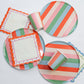 Colorful Striped Party Paper Plates 9in (x12) | Kids Birthday & Every Occasion Plates