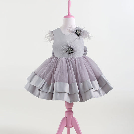 Star Gray Party Dress