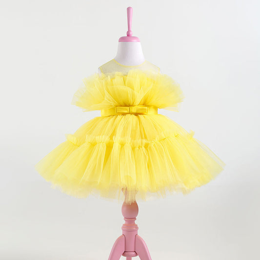 Diana Yellow Party Dress