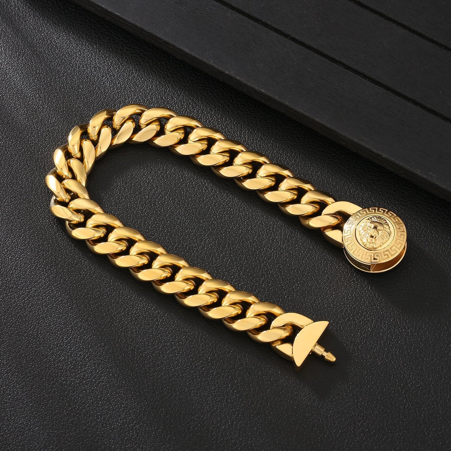 The King - 12mm Cuban Link Bracelet in 18K Gold Plated by Bling Proud | Urban Jewelry Online Store