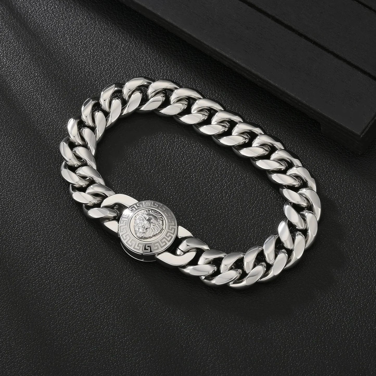 The King - 12mm Cuban Link Bracelet in White Gold Plated by Bling Proud | Urban Jewelry Online Store