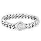 The King - 12mm Cuban Link Bracelet in White Gold Plated by Bling Proud | Urban Jewelry Online Store