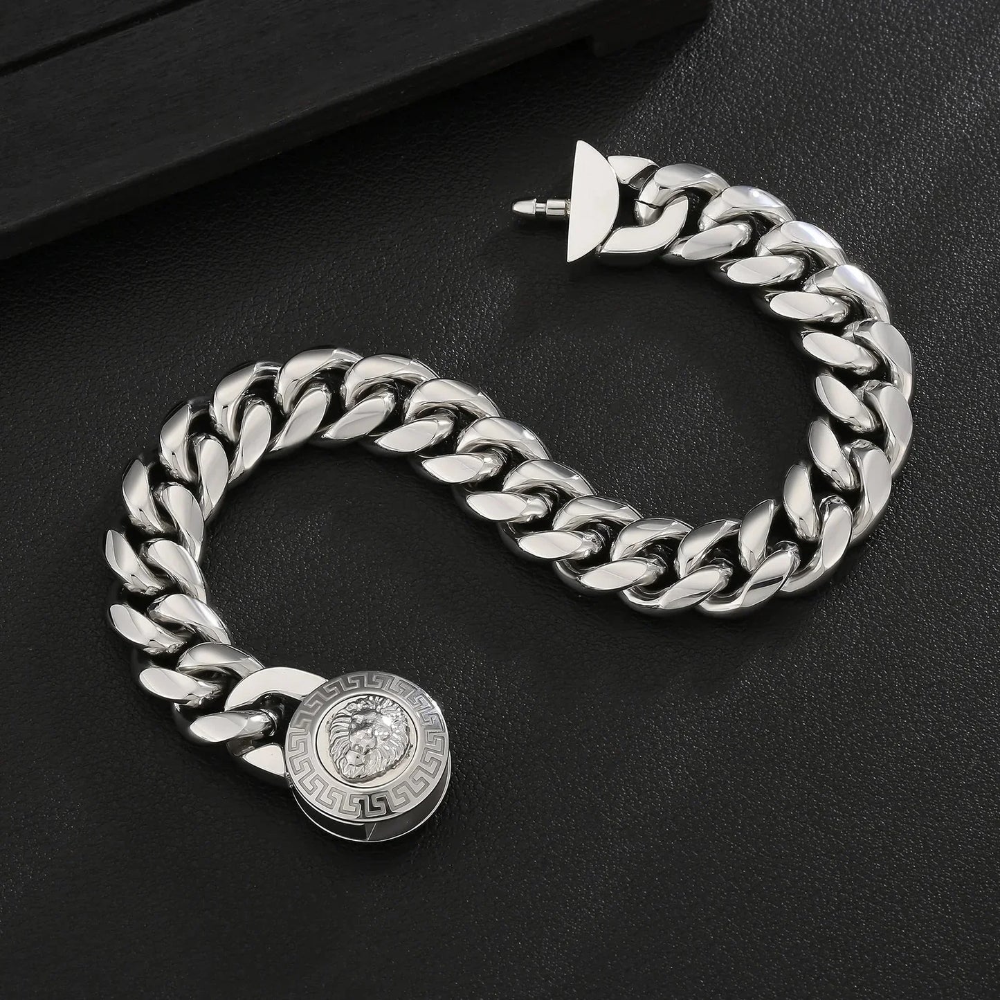 The King - 12mm Cuban Link Bracelet in White Gold Plated by Bling Proud | Urban Jewelry Online Store