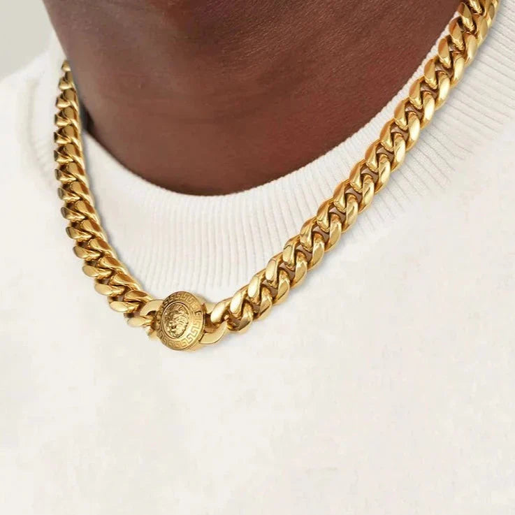 The King - 12mm Cuban Link Chain in 18K Gold Plated by Bling Proud | Urban Jewelry Online Store