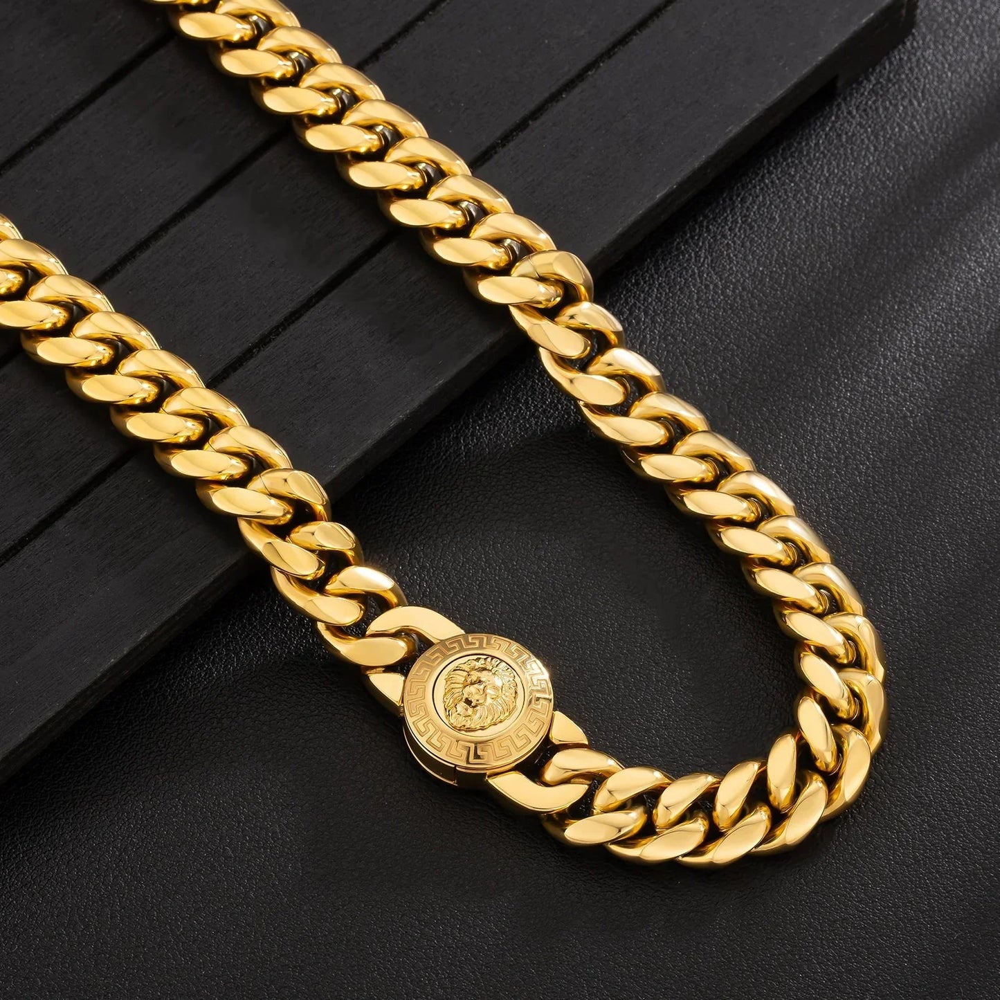 The King - 12mm Cuban Link Chain in 18K Gold Plated by Bling Proud | Urban Jewelry Online Store
