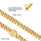 The King - 12mm Cuban Link Chain in 18K Gold Plated by Bling Proud | Urban Jewelry Online Store