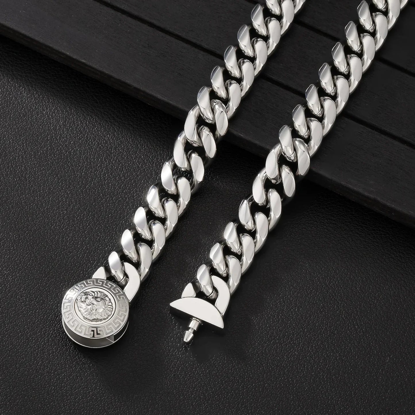 The King - 12mm Cuban Link Chain in White Gold Plated by Bling Proud | Urban Jewelry Online Store