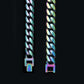 The Rainbow Bridge® - 10mm Rainbow Miami Cuban Link Chain by Bling Proud | Urban Jewelry Online Store