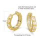 The Sparkling Circle® - 925 Sterling Silver Hexagon Diamond Hoop Earrings in 14K Gold by Bling Proud | Urban Jewelry Online Store