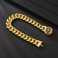 The Strength - 12mm Cuban Link Bracelet in 18K Gold Plated by Bling Proud | Urban Jewelry Online Store