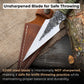 Throwing Knife with Leather Sheath, 16 cm (6.3 inches)