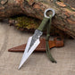 Throwing Knife with Leather Sheath, 16 cm (6.3 inches)