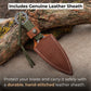 Throwing Knife with Leather Sheath, 19 cm (7.48 inches)