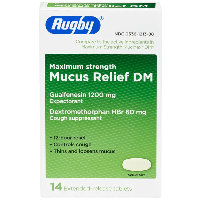 Guaifenesin 1200 mg / Dextromethorphan HBr 60 mg Extended-Release Tablets (14 count)