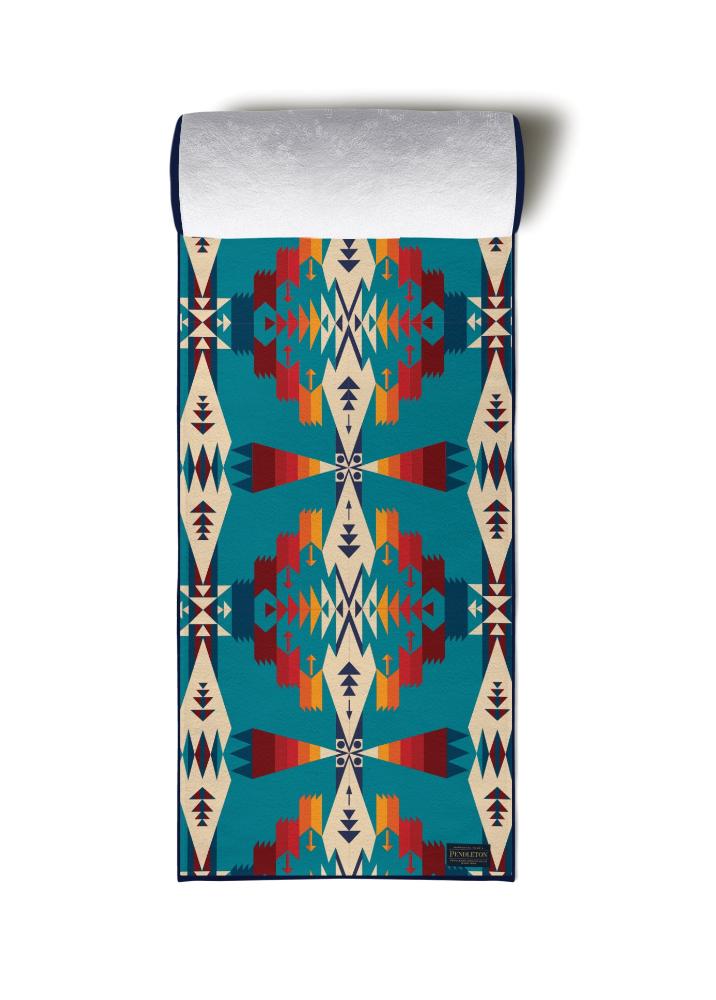 Yoga Towel Pendleton Tucson Turquoise by Yune Yoga