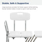 Splash Defense Transfer Bench with U-Shape Cutout, 400 lb Capacity