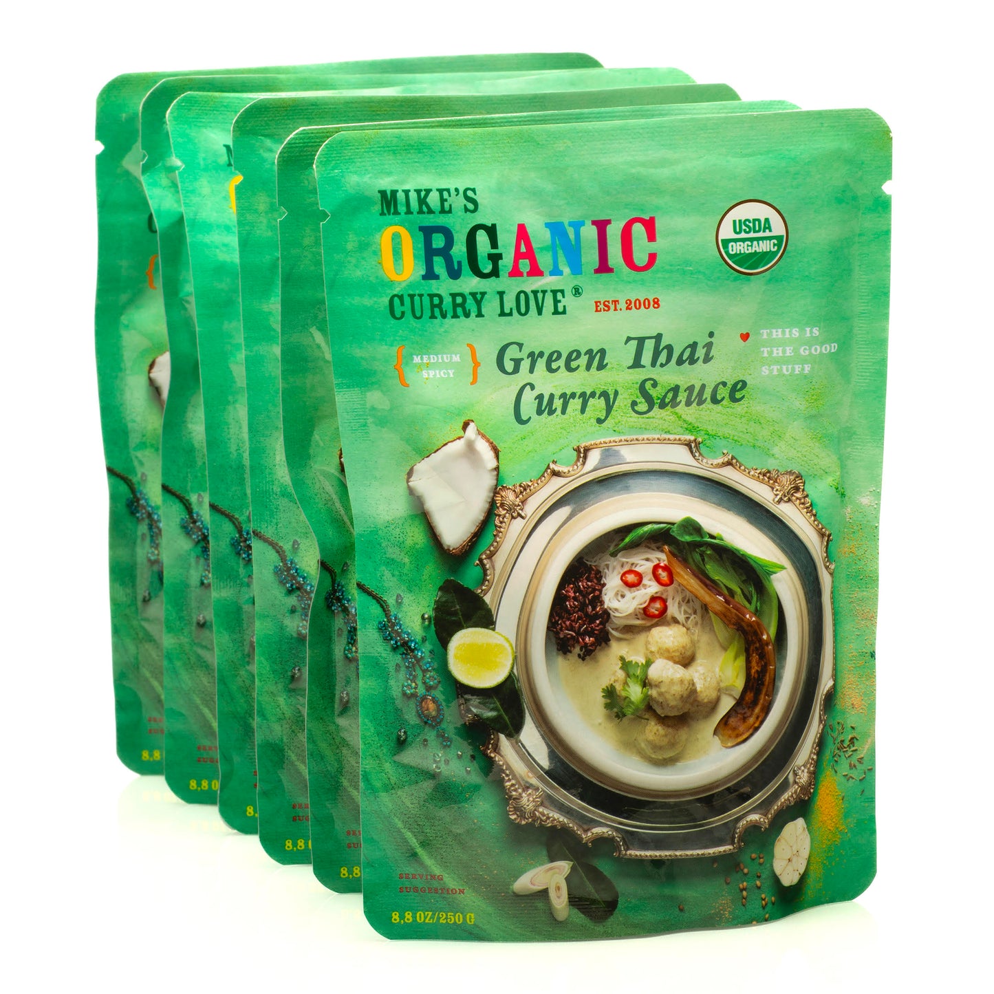 Mike's Organic Thai Style Green Curry Paste - 2.8 Oz (Pack of 6)