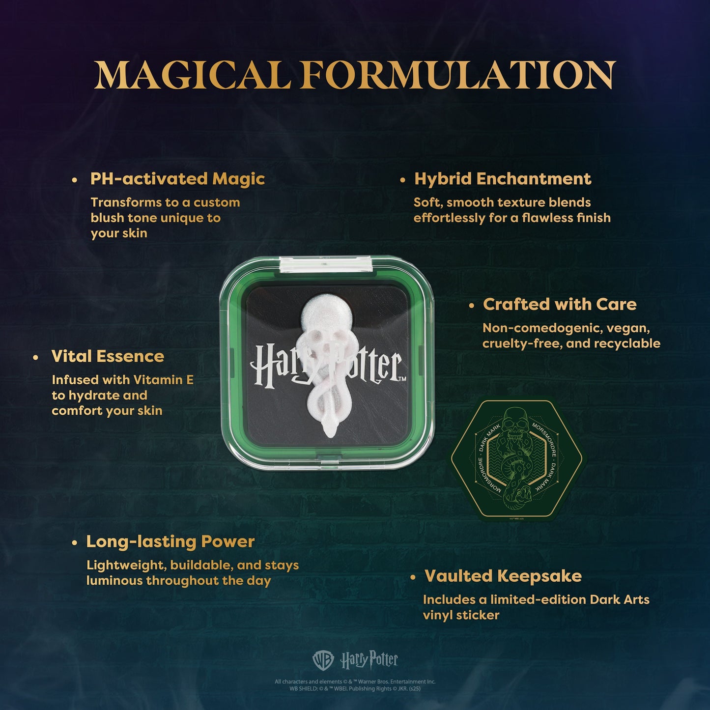 HP Dark Arts | The Dark Mark PH Color Changing Blushlighter