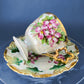Vintage Metasco Tea Cup and Saucer, Cherry Blossom Iridescent Set