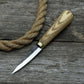 Whittling Sloyd Knife with Leather Sheath, 7.5 cm (2.95 inches)