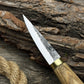 Whittling Sloyd Knife with Leather Sheath, 7.5 cm (2.95 inches)