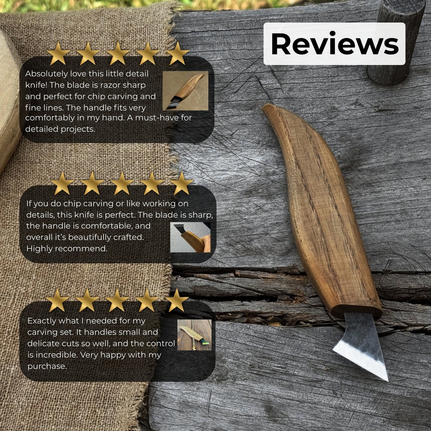 Wood Carving Knife, 2.5 cm (1 inch)