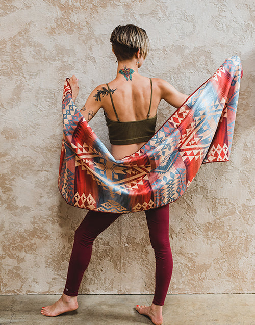 Yoga Towel Pendleton Tucson Turquoise by Yune Yoga