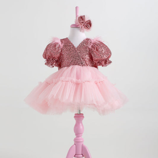 Clara Pink Party Dress