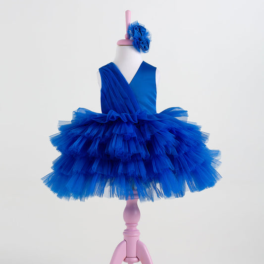 Emily Sax Blue Party Dress