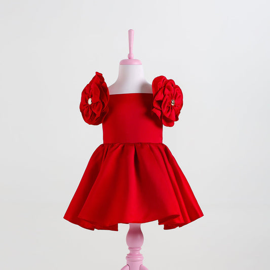 Rosa Red Party Dress